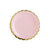Small Pastel Pink Plates with Gold Scalloped Edge I Pretty Pastel Tableware I My Dream Party Shop UK