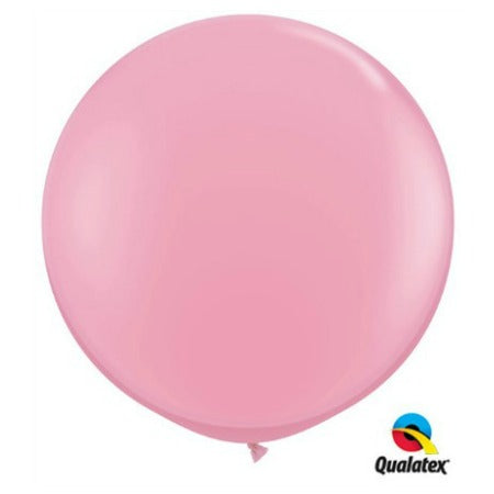 Giant Pink Round Latex Balloons I Qualatex 3 ft Balloons I My Dream Party Shop I UK