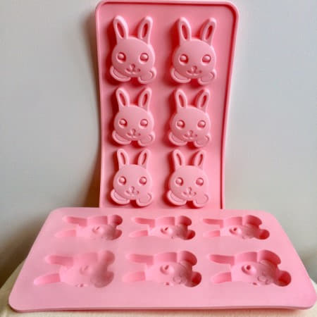 Pink Silicone Easter Bunny Moulds I Pastel Easter Party Supplies I My Dream Party Shop UK