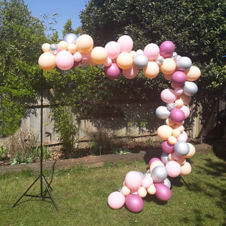 Pink, Silver and Blush Balloon Garland Kit I Balloon Garlands I My Dream Party Shop I UK