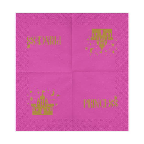 Dark Pink Princess Napkins I Princess Party Decorations I My Dream Party Shop I UK