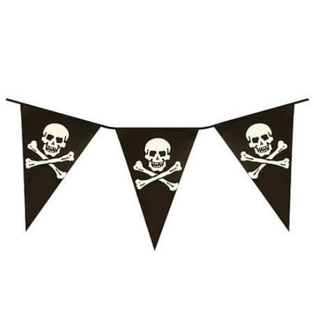 Pirate Skull and Crossbones Bunting I Cool Pirate Party Decorations I My Dream Party Shop I UK