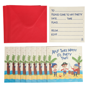 Ahoy There Matey Invitations I Pirate Party Supplies I My Dream Party Shop UK