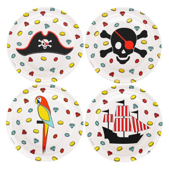 Mixed Pirate Plates I Pirate Party Tableware I My Dream Party Shop UK