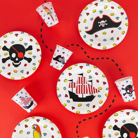 Mixed Pirate Plates I My Little Day I Pirate Party Supplies I My Dream Party Shop UK
