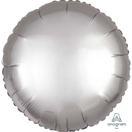 Satin Luxe Platinum Silver Round Balloon I Foil Balloons I My Dream Party Shop