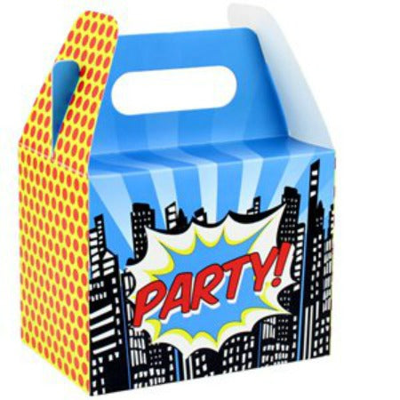 Pop Art Superhero Party Boxes I Superhero Party Decorations I My Dream Party Shop I UK