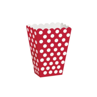 Red and White Polka Dot Popcorn Boxes I Movie Night Party I My Dream Party Shop I UK