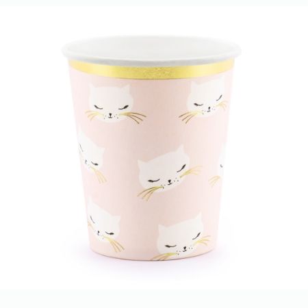Pretty Pink Cat Cups I Pretty Pink Cat Party Supplies I My Dream Party Shop UK