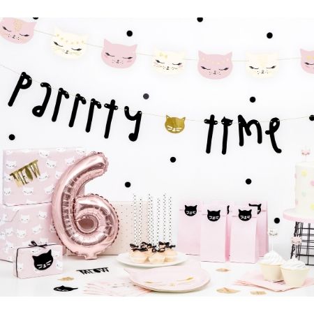 Pretty Pink Cat Garland I Pretty Pink Cat Party Decorations I My Dream Party Shop UK