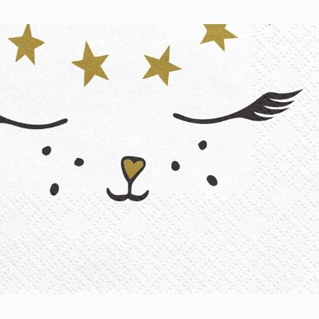 Pretty Pink Cat Napkins Close Up I Pretty Pink Cat Party Tableware I My Dream Party Shop UK