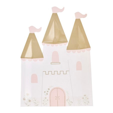 Pink Castle Party Plates I Princess Party Tableware I My Dream Party Shop UK