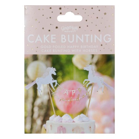 Princess Unicorn Happy Birthday Cake Bunting I Princess Party Decorations I My Dream Party Shop UK