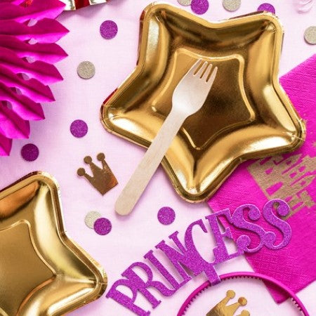 Princess Dark Pink and Gold Confetti I My Dream Party Shop I UK
