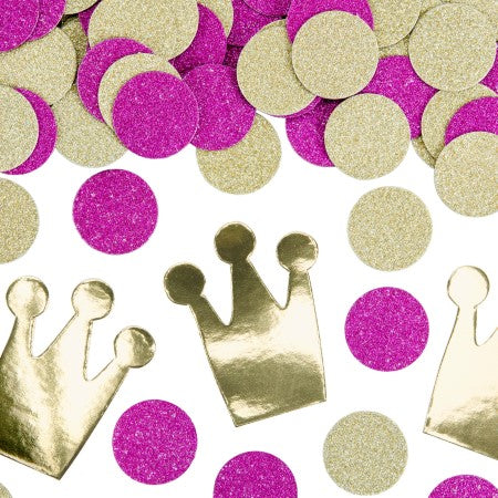 Princess Party Pink and Gold Confetti I Princess Party Tableware I My Dream Party Shop I UK