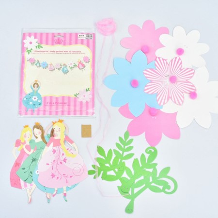 Pretty Princess and Flower Party Garland I Princess Party Decorations I My Dream Party Shop I UK