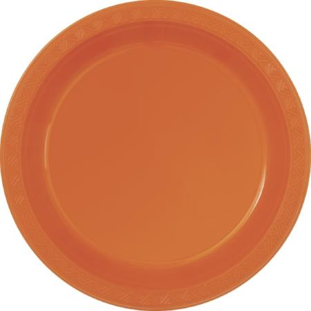 Small Pumpkin Orange Plates I Orange Party Supplies  I My Dream Party Shop