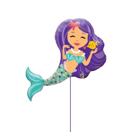 Purple Mermaid Helium Balloon Collection Ruislip I My Dream Party Shop 