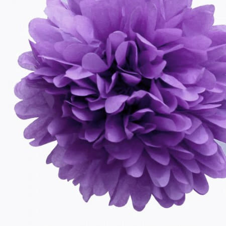 Purple Pom Pom I Modern Purple Decorations I My Dream Party Shop UK
