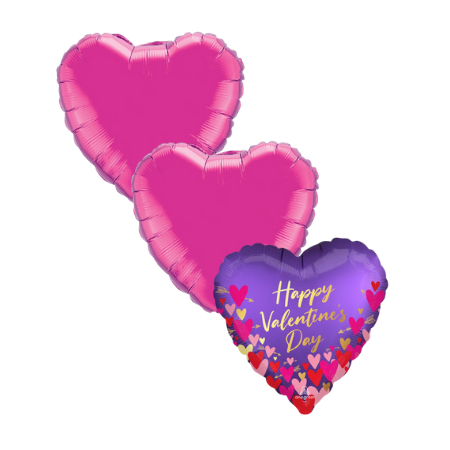 Purple Valentines Day Helium Balloons I My Dream Party Shop Ruislip