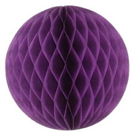 Purple Honeycomb Ball 30 cm I Modern Party Decorations I UK
