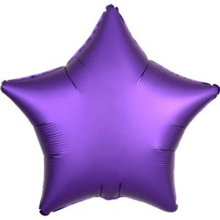 Satin Luxe Purple Star Balloon I My Dream Party Shop I UK