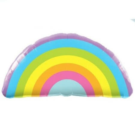 Pastel Rainbow Foil Balloon I Rainbow Party Supplies I My Dream Party Shop UK