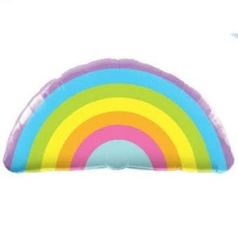 Pastel Rainbow Foil Balloon I Rainbow Party Supplies I My Dream Party Shop UK