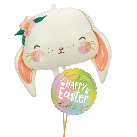 Floppy Rabbit Supershape and Happy Easter Helium Bouquet I My Dream Party Shop