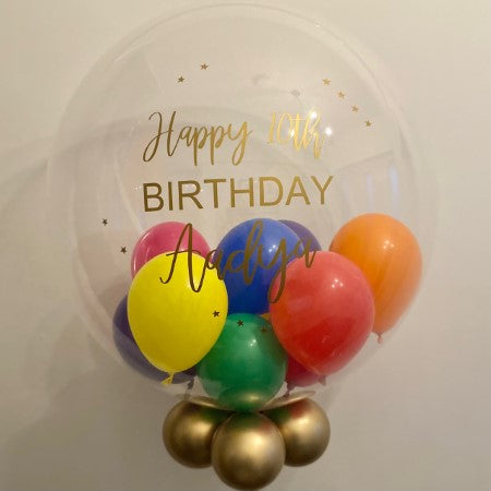 Rainbow Bubble Balloon I Childrens Balloons Ruislip I My Dream Party Shop