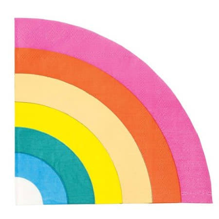 Rainbow Brights Rainbow Shaped Napkins I Rainbow Party Tableware I My Dream Party Shop I UK