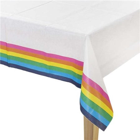 Rainbow Brights Table Cover I Rainbow Party Tableware I My Dream Party Shop UK