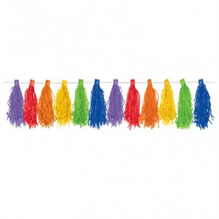 Rainbow Tassel Garland I Rainbow Party Supplies I My Dream Party Shop