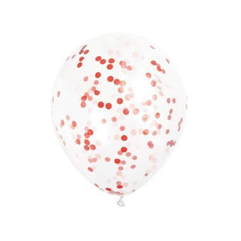 Red Confetti Balloons I Red Party Decorations I My Dream Party Shop UK
