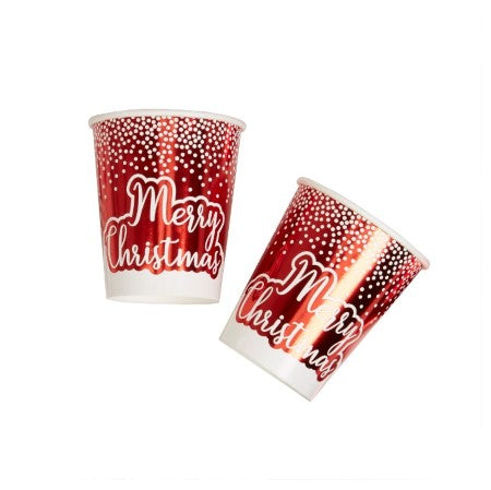 Red Merry Christmas Cups I Christmas Party Supplies I My Dream Party Shop UK