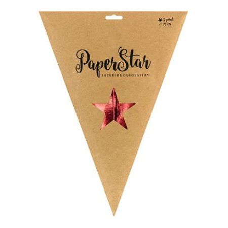 Paper Red Star Decoration 70cm I Red Party Decorations I My Dream Party Shop UK