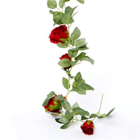 Artificial Red Rose Garland I Flower Garlands I My Dream Party Shop