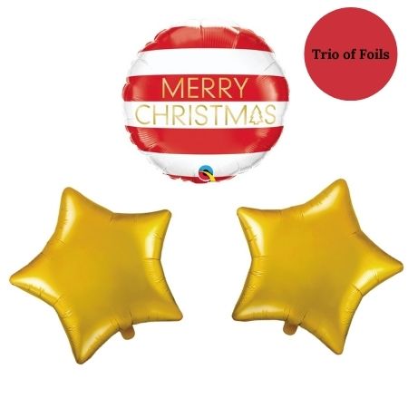 Helium Inflated Red and White Merry Christmas Balloons I Ruislip I My Dream Party Shop