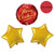 Helium Inflated Red and Gold Merry Christmas Balloons I Ruislip I My Dream Party Shop