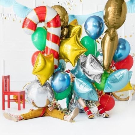 Red Candy Cane Foil Balloon I Christmas Party Balloons I My Dream Party Shop