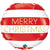 Red and White Merry Christmas Balloon I Christmas Balloons I My Dream Party Shop UK