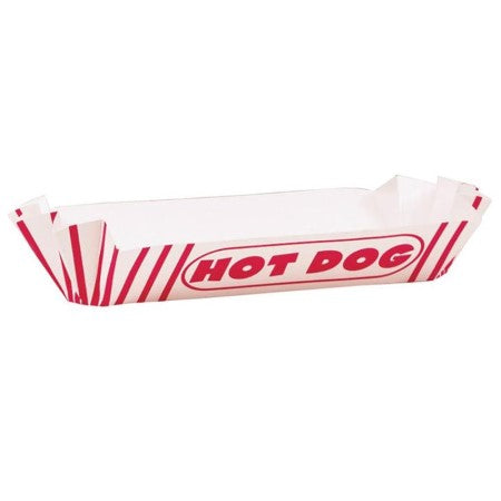 Red and White Stripe Hot Dog Trays I Movie Party Supplies I My Dream Party Shop