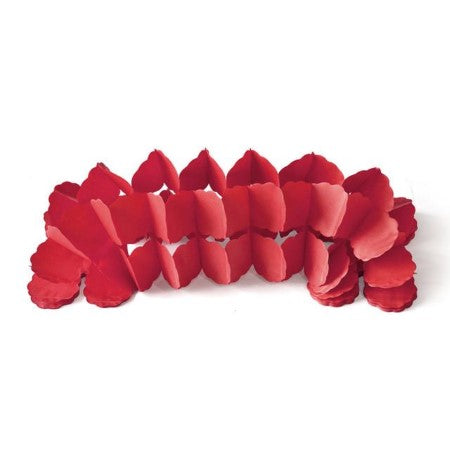 Red Four Leaf Clover Garland I Pretty Tissue Decorations I My Dream Party Shop I UK