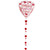 Red, Pink and White Heart Balloon Tail I Cool Balloon Tails I My Dream Party Shop I UK