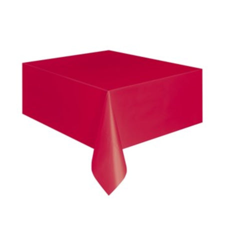 Red Plastic Tablecover I Modern Red Party Decorations I My Dream Party Shop