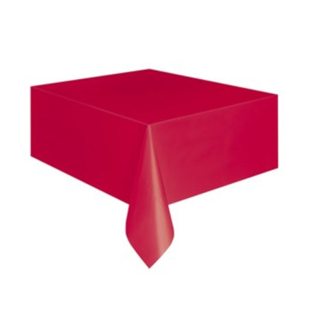 Red Plastic Tablecover I Modern Red Party Supplies I My Dream Party Shop