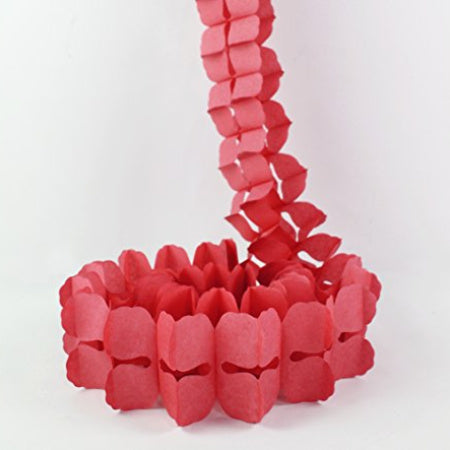 Red Four Leaf Clover Garland I Pretty Tissue Decorations I My Dream Party Shop I UK