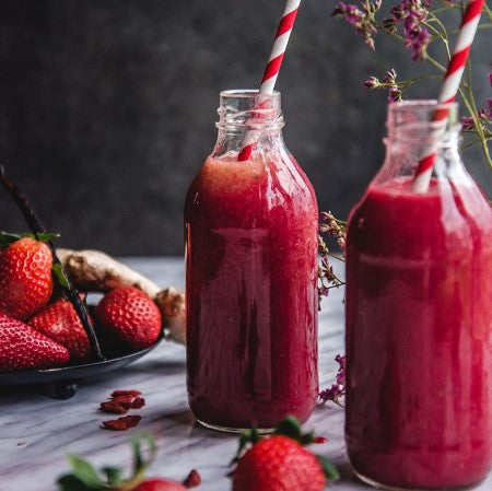Red and White Striped Paper Straws I Modern Red Party Tableware I My Dream Party Shop 