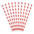 Red and White Striped Paper Drinking Straws I Red Party Supplies I My Dream Party Shop I UK