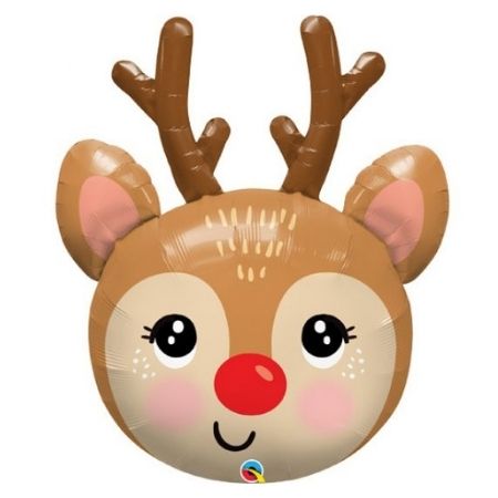 Reindeer Head Foil Balloon I Christmas Party Balloons I My Dream Party Shop